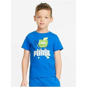 Modré chlapčenské vzorované tričko Puma Fruit Mates vyobraziť