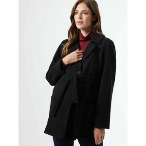 Čierny tehotenský krátky kabát Dorothy Perkins Maternity vyobraziť