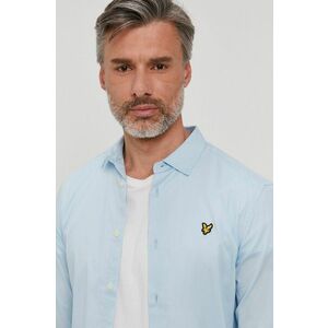 Košeľa Lyle & Scott pánska, slim, s klasickým golierom vyobraziť