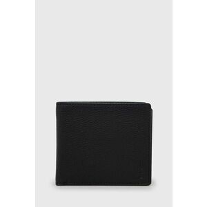 Kožená peňaženka Hugo pánska, čierna farba vyobraziť