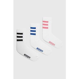 Ponožky adidas dámske, biela farba vyobraziť