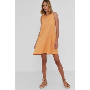 Šaty Answear Lab oranžová farba, mini, rovné vyobraziť