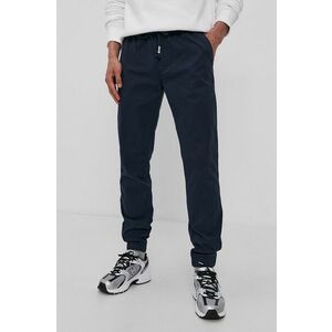 Nohavice Tommy Jeans pánske, tmavomodrá farba, jogger vyobraziť