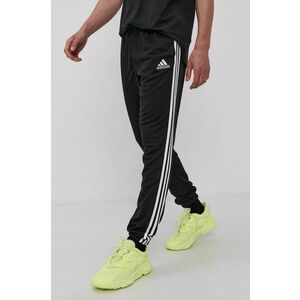Nohavice adidas GK8829 pánske, čierna farba, jednofarebné vyobraziť