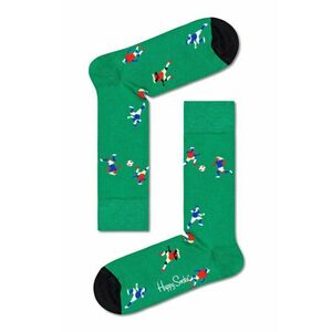 Ponožky Happy Socks Football pánske, zelená farba vyobraziť