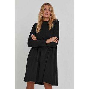 Bavlnené šaty Answear Lab čierna farba, mini, oversize vyobraziť