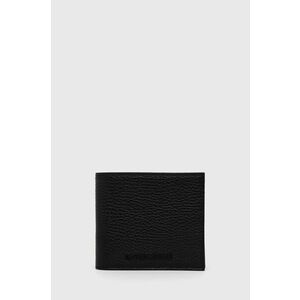 Kožená peňaženka Emporio Armani pánska, čierna farba vyobraziť