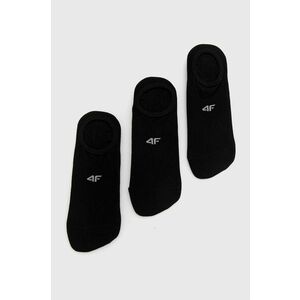 Ponožky 4F (3-pack) pánske, čierna farba vyobraziť