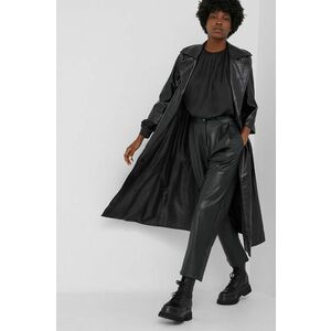 Kabát Answear Lab dámsky, čierna farba, prechodný vyobraziť