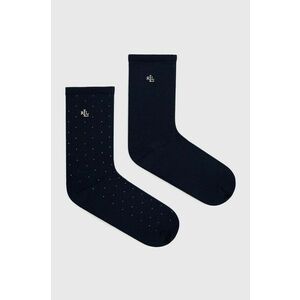 Ponožky Lauren Ralph Lauren dámske, tmavomodrá farba vyobraziť