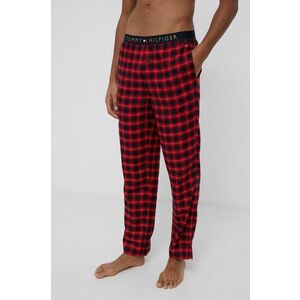 Pyžamové nohavice Tommy Hilfiger pánske, červená farba, vzorované vyobraziť