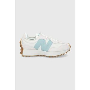 Topánky New Balance biela farba, na plochom podpätku vyobraziť