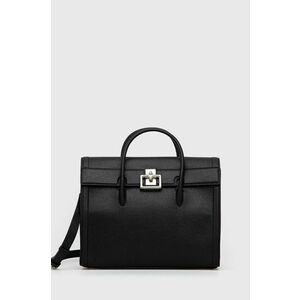 Kožená kabelka Furla Villa čierna farba vyobraziť