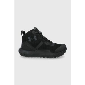 Topánky Under Armour UA W Micro G Valsetz Mid 3023742 dámske, čierna farba, jemne zateplené vyobraziť