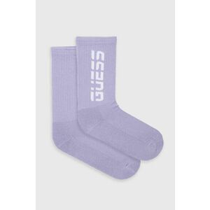 Ponožky Guess dámske, fialová farba vyobraziť