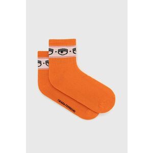 Ponožky Chiara Ferragni dámske, oranžová farba vyobraziť