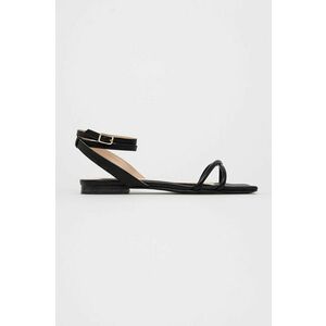 Kožené sandále Patrizia Pepe dámske, čierna farba, vyobraziť