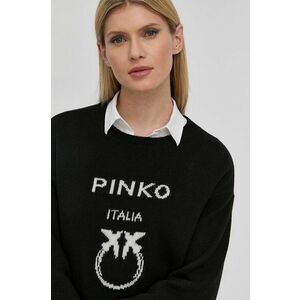 Vlnený sveter Pinko dámsky, čierna farba, vyobraziť