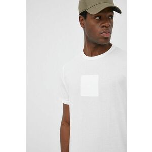 Bavlnené tričko C.P. Company biela farba, s potlačou vyobraziť