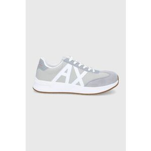 Topánky Armani Exchange šedá farba vyobraziť