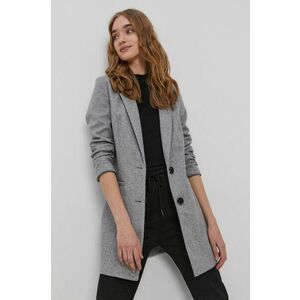 Kabát Vero Moda dámsky, šedá farba, prechodný vyobraziť