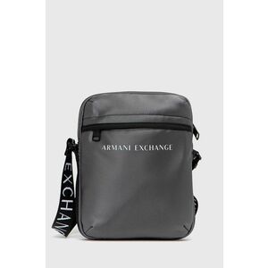 Malá taška Armani Exchange šedá farba vyobraziť
