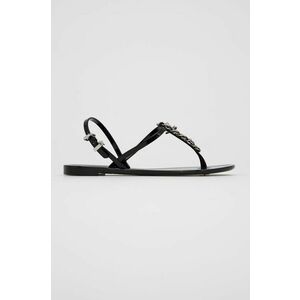 Sandále Karl Lagerfeld dámske, čierna farba vyobraziť