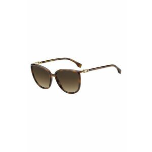 Slnečné okuliare Fendi dámske, hnedá farba vyobraziť