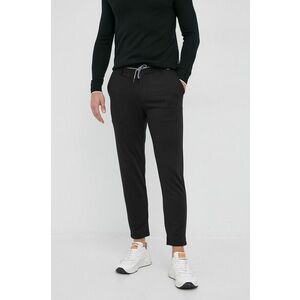Nohavice Calvin Klein pánske, čierna farba, priliehavé vyobraziť