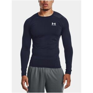 Tričko Under Armour UA HG Armour Comp LS - tmavomodrá vyobraziť