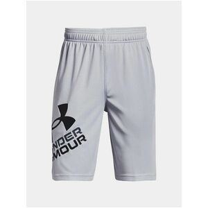 Svetlosivé športové kraťasy Under Armour UA Prototype 2.0 Logo Shorts vyobraziť