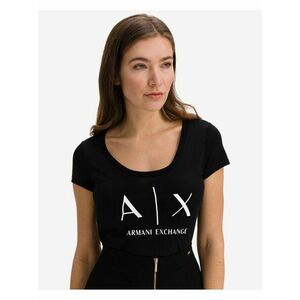 Tričká s krátkym rukávom pre ženy Armani Exchange - čierna vyobraziť