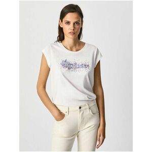 Tričká s krátkym rukávom pre ženy Pepe Jeans - biela vyobraziť