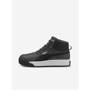 Čierno-šedé pánske kožené členkové topánky Puma Tarrenz SB Puretex vyobraziť
