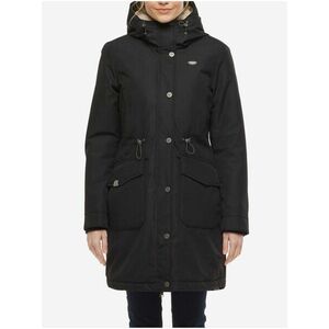 Čierna dámska predĺžená zimná bunda s kapucou Ragwear Reloved Remake vyobraziť