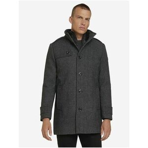 Tmavošedý pánsky zimný kabát s všitou vsadkou Tom Tailor vyobraziť