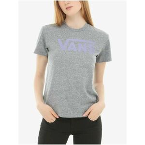 Šedé dámske tričko s potlačou VANS Flying V Crew vyobraziť