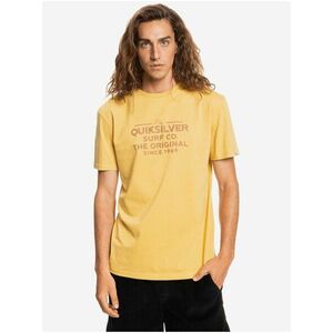 Žlté pánske tričko Quiksilver Feeding Line vyobraziť