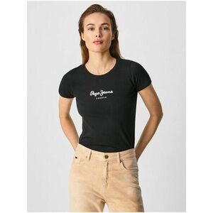 Čierne dámske tričko Pepe Jeans New Virginia vyobraziť