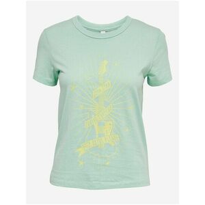 Svetlozelené vzorované tričko Jacqueline de Yong Michigan vyobraziť