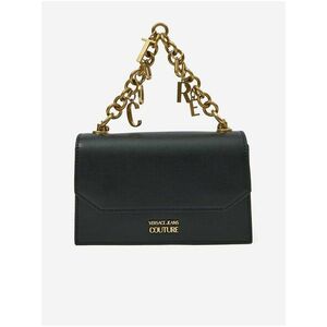 Čierna dámska malá crossbody kabelka s ozdobnými detailmi Versace Jeans Couture vyobraziť