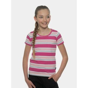Ružové dievčenské pruhované tričko SAM 73 vyobraziť