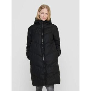 Čierny zimný prešívaný kabát Jacqueline de Yong vyobraziť