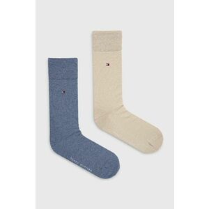 Ponožky Tommy Hilfiger (2-pak) pánske, fialová farba vyobraziť