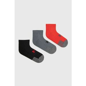 Ponožky Under Armour (3-pak) 1346753 pánske, červená farba vyobraziť