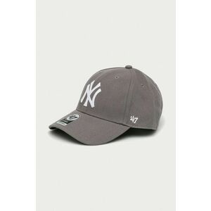 Šiltovka 47brand MLB New York Yankees šedá farba, s nášivkou vyobraziť