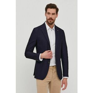 Sako Tommy Hilfiger Tailored pánske, tmavomodrá farba vyobraziť