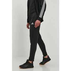 Nohavice adidas GK9265 pánske, čierna farba, jednofarebné vyobraziť