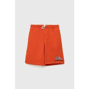 Detské krátke nohavice Quiksilver oranžová farba, nastaviteľný pás vyobraziť