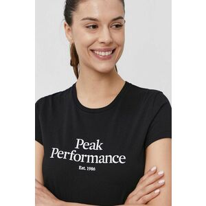 Tričko Peak Performance dámske, čierna farba vyobraziť